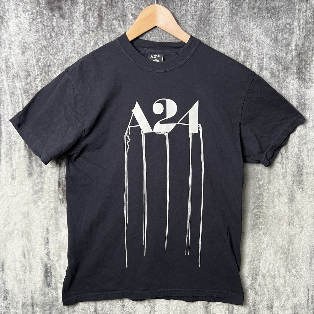 A24 x Kojima Productions Death Stranding T Shirt Sz Medium Black Dripping Logo